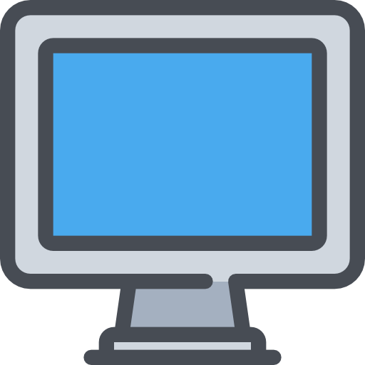 komputer Justicon Lineal Color ikona