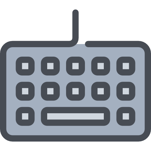 Keyboard Justicon Lineal Color icon
