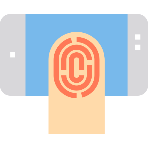 scansione delle impronte digitali itim2101 Flat icona