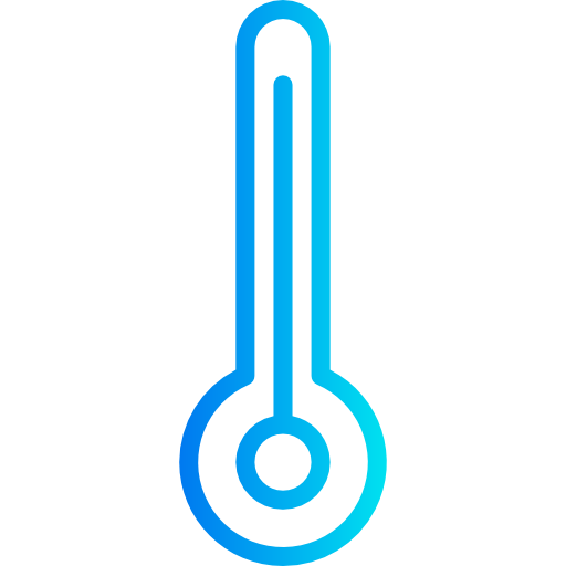 thermometer srip Gradient icon