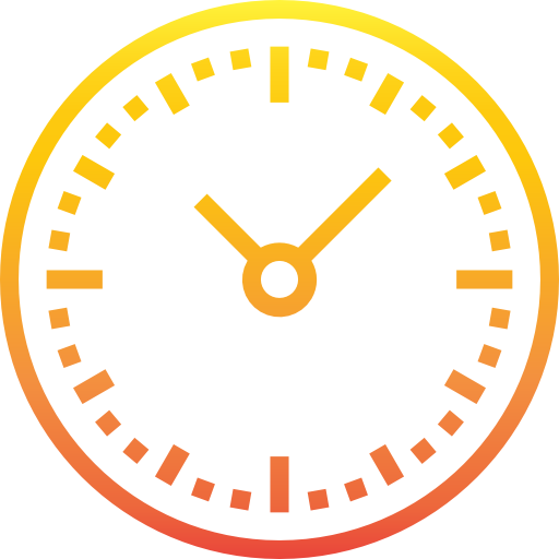 시계 srip Gradient icon