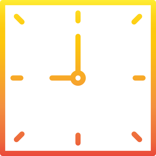 Clock srip Gradient icon