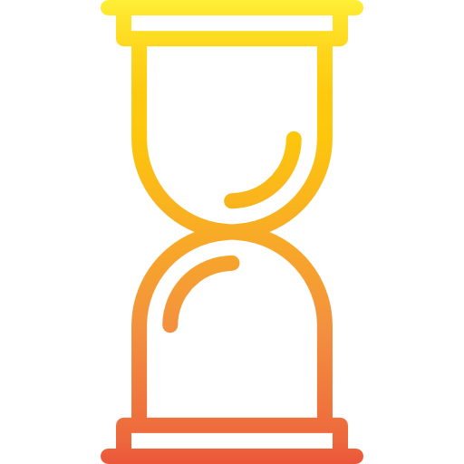 reloj de arena srip Gradient icono