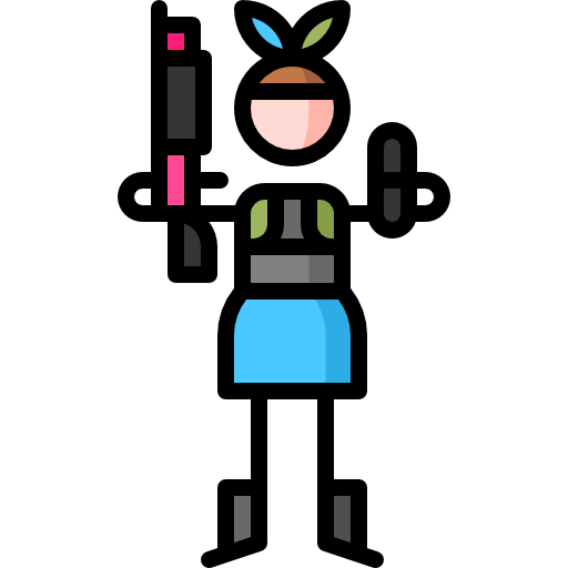 ペイントボール Puppet Characters Lineal Color icon