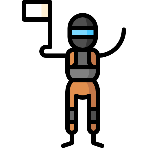 paintball Puppet Characters Lineal Color icon