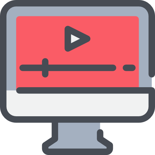 video marketing Justicon Lineal Color icono
