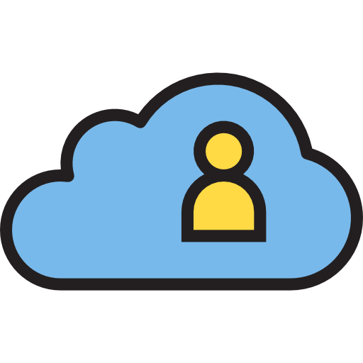 cloud computing srip Lineal Color icon