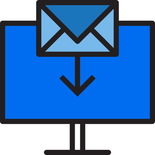 correos electrónicos srip Lineal Color icono