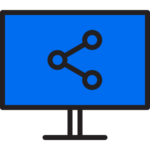 Network srip Lineal Color icon