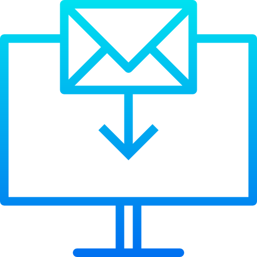 Emails srip Gradient icon
