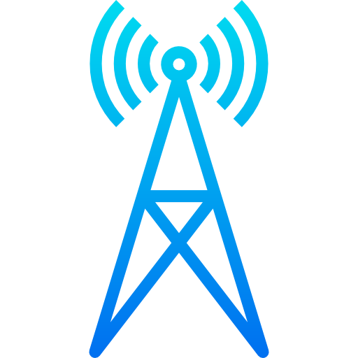 Signal tower srip Gradient icon