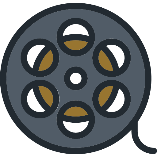 Movie reel Octopocto Lineal Color icon