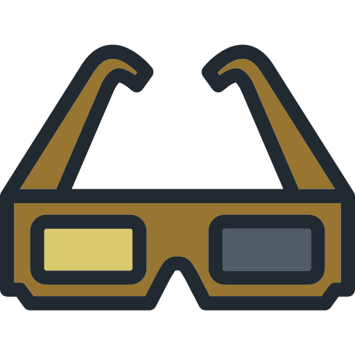 3d glasses Octopocto Lineal Color icon