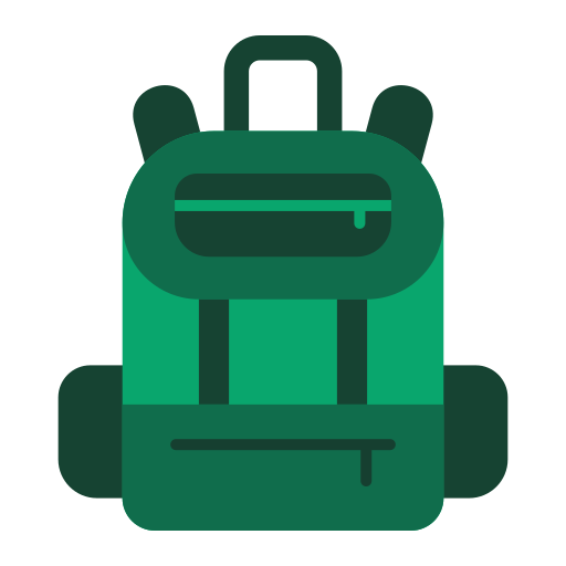 mochila Generic color fill icono