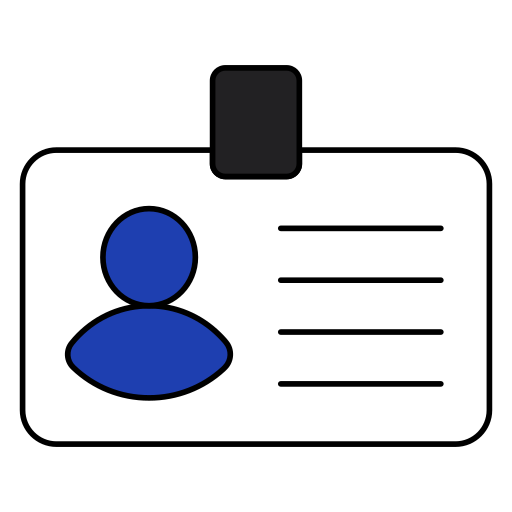 ID card Generic color lineal-color icon