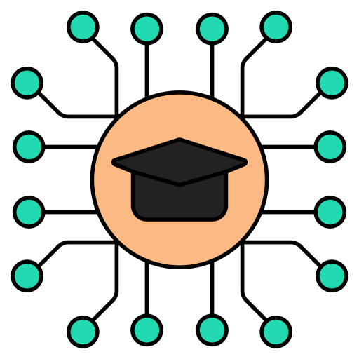 casquette académique Generic color lineal-color Icône
