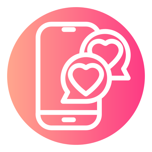 dating-app Generic gradient fill icoon