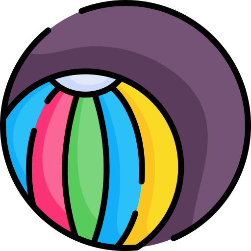 ballon de plage Generic color lineal-color Icône