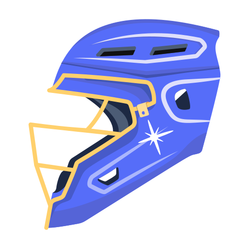 Baseball helmet Generic color fill icon