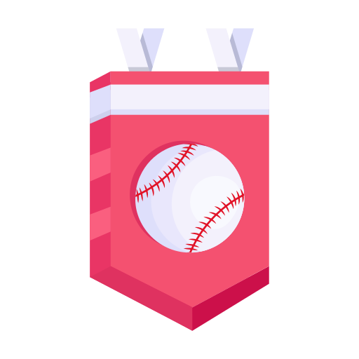 borsa da baseball Generic color fill icona