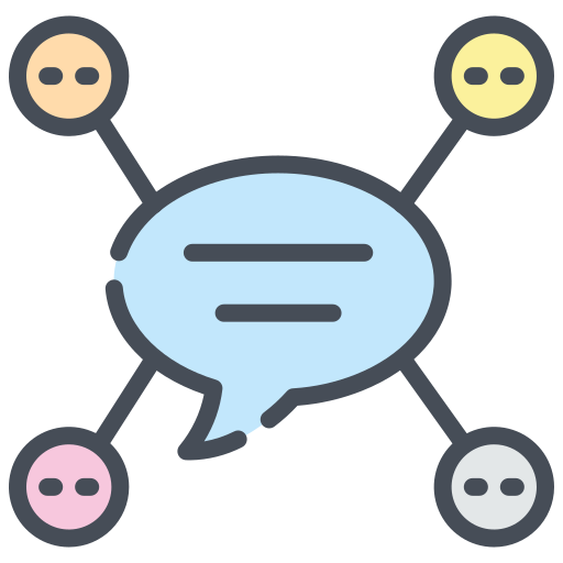 Speech bubble Generic color lineal-color icon