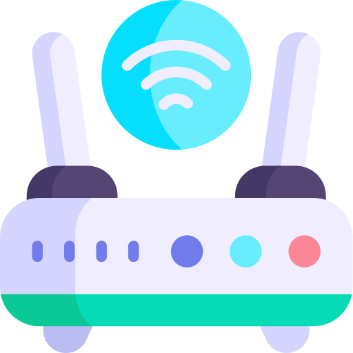 router Kawaii Flat icoon