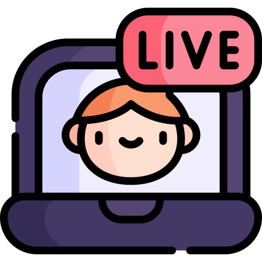 Live streaming Kawaii Lineal color icon