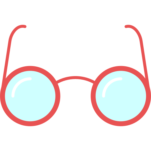 los anteojos Generic color fill icono