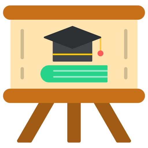 schoolbord Generic color fill icoon