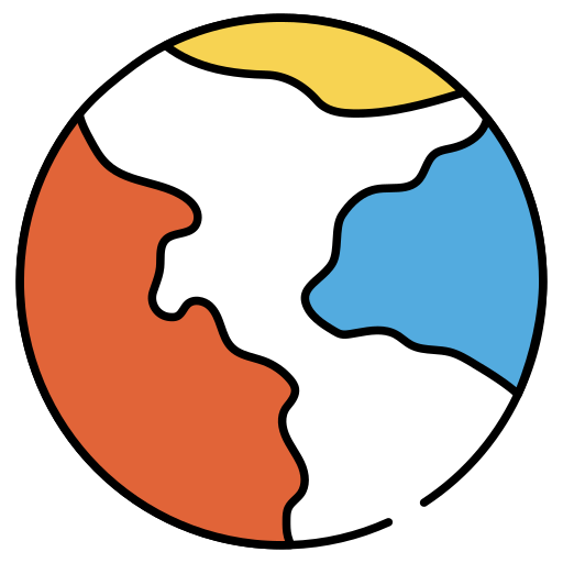tierra Generic color lineal-color icono