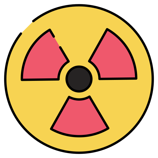radioactief Generic color lineal-color icoon