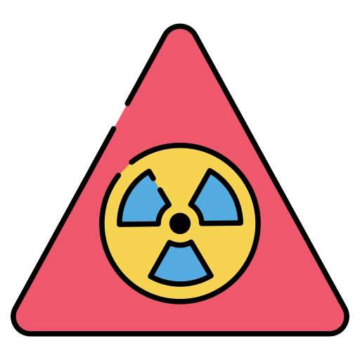 straling teken Generic color lineal-color icoon