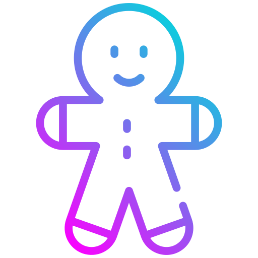 Gingerbread Generic gradient outline icon