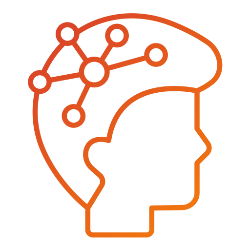 Mind mapping Generic gradient outline icon