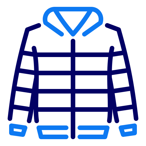 veste d'hiver Generic color outline Icône