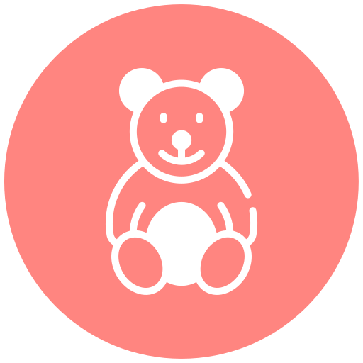 плюшевый медведь Generic color fill иконка
