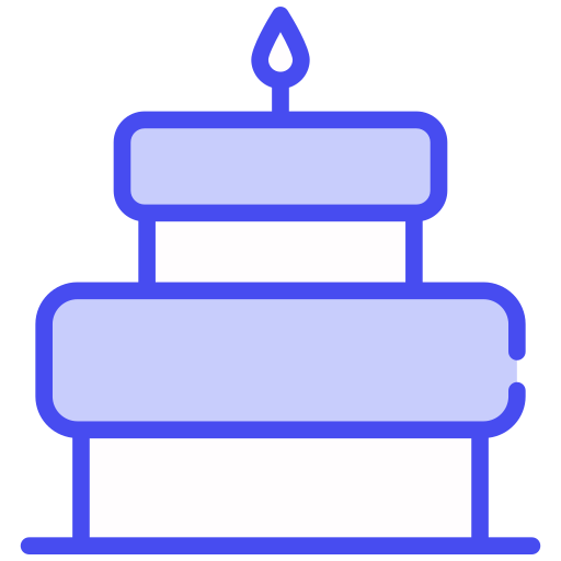 Birthday cake Generic color lineal-color icon