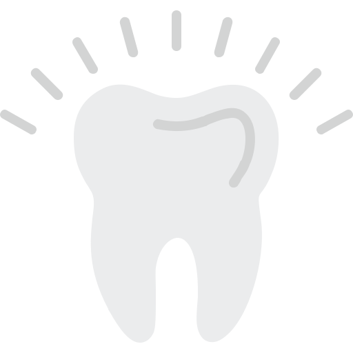 dente artificiale Generic color fill icona