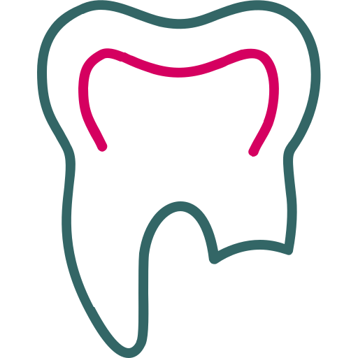 Broken Tooth Generic color outline icon