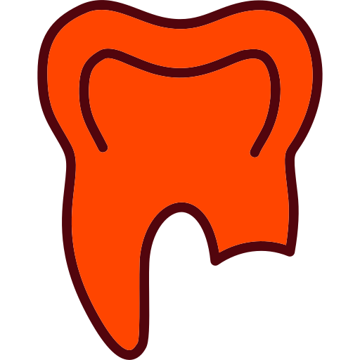 折れた歯 Generic color lineal-color icon