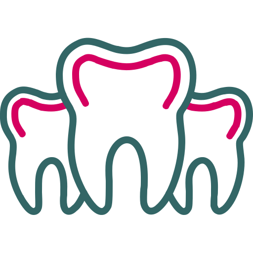 dente Generic color outline icona