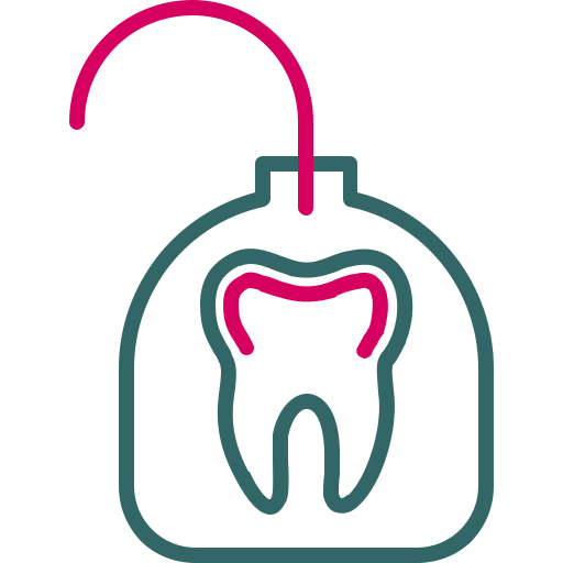 Зубная нить Generic color outline иконка
