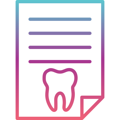 rekord dentystyczny Generic gradient outline ikona