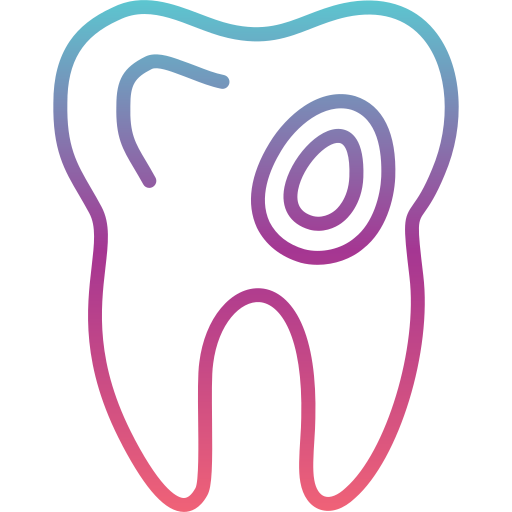 Caries Generic gradient outline icon