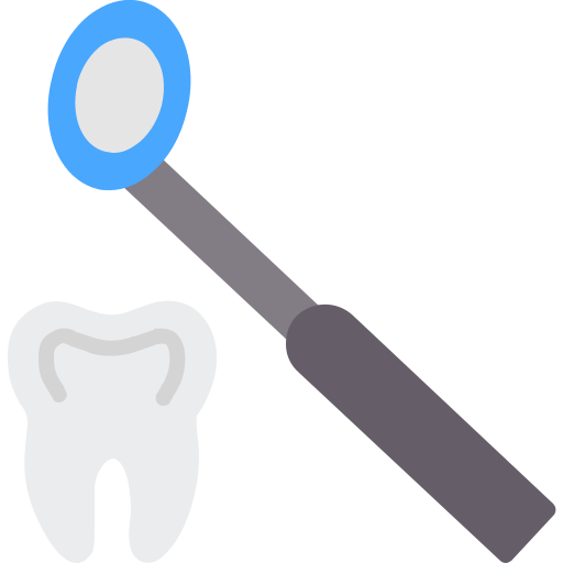 espejo dental Generic color fill icono