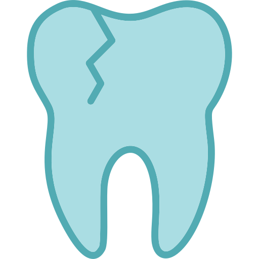 Broken Tooth Generic color lineal-color icon