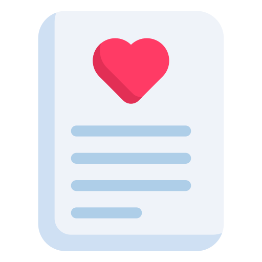 liebesbrief Generic color fill icon