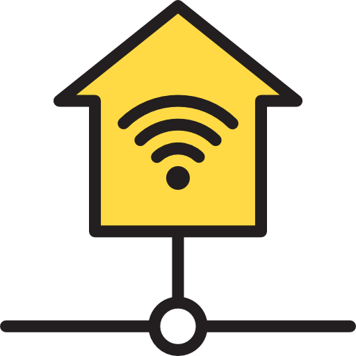 Home network srip Lineal Color icon