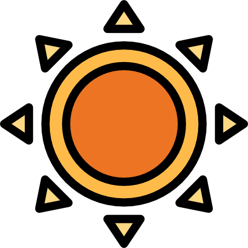 太陽 PongsakornRed Lineal Color icon