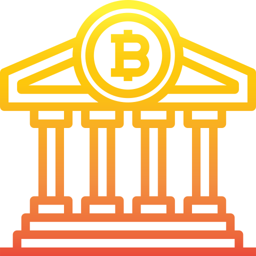 Bitcoin srip Gradient icon